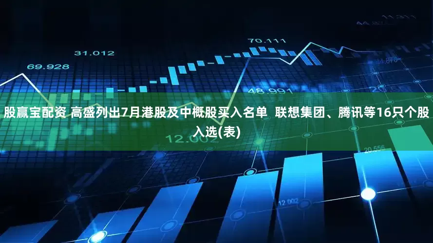股赢宝配资 高盛列出7月港股及中概股买入名单  联想集团、腾讯等16只个股入选(表)