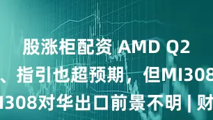 股涨柜配资 AMD Q2营收创新高、指引也超预期，但MI308对华出口前景不明 | 财报见闻